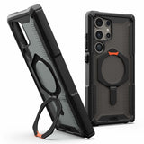 Urban Armor Gear (UAG) Plasma XTE Kickstand Tough Case for Samsung Galaxy S24 Ultra - Black/Orange