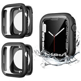 2 X Tough Protective Case Cover for Apple Watch 41mm Series 7 - Black