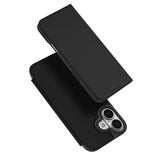 DUX DUCIS Skin Pro Faux Leather Wallet Flip Case for Apple iPhone 17 - Black
