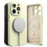 Ringke Slim Silicone Magsafe Matte Rear Case for Apple iPhone 15 Pro - Sunny Lime