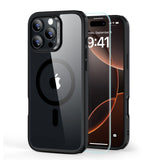 ESR Classic Hybrid Tough Rear Case + Tempered Screen Protector for iPhone 16 Pro Max - Clear Black
