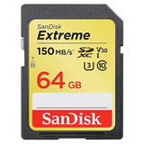 SanDisk Extreme 64GB SDHC UHS-I Class 10 up to 150MB/S Memory Card