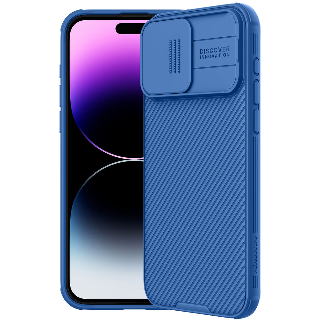 Nillkin CamShield Pro Lens Protector Case Cover for Apple iPhone 15 Pro Max - Blue