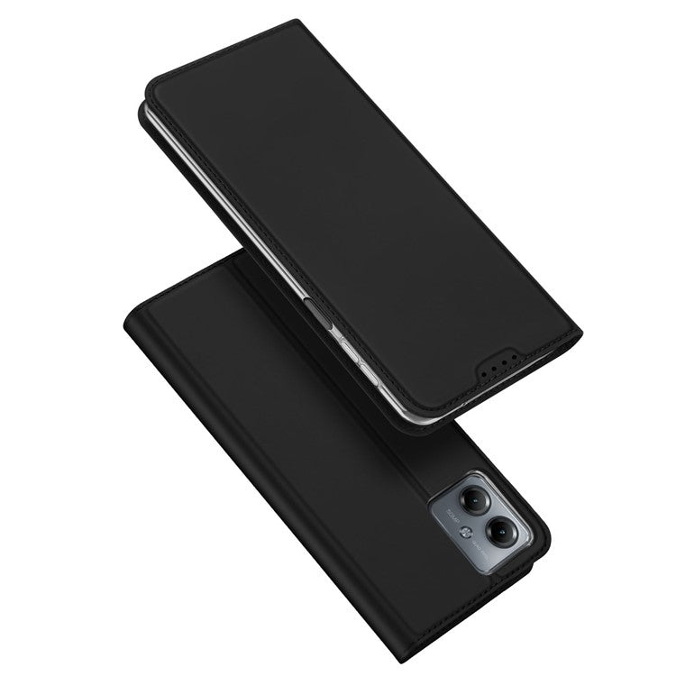 DUX DUCIS Skin Pro Faux Leather Wallet Flip Case for Motorola Moto G14 - Black