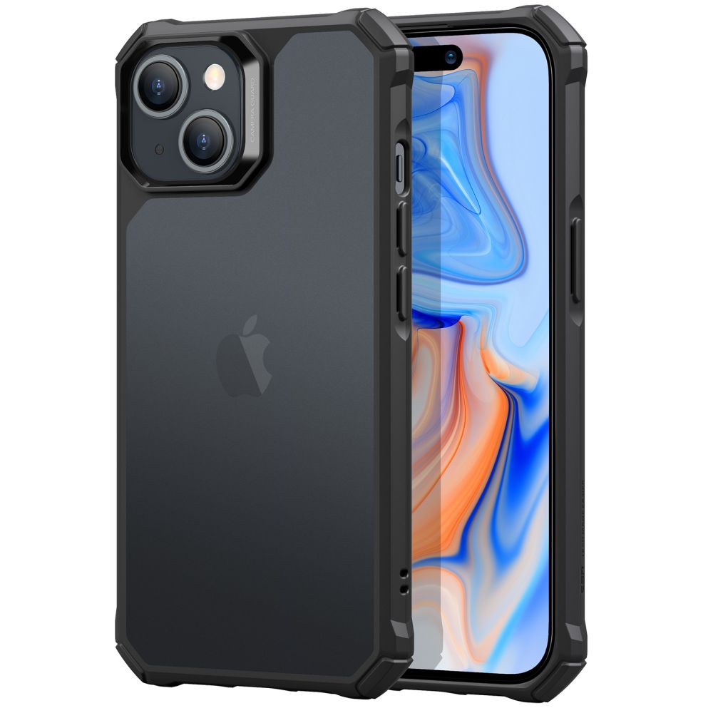 ESR Air Armor Protective Tough Case Cover for Apple iPhone 15 - Frosted Black