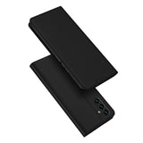 DUX DUCIS Skin Pro Faux Leather Wallet Flip Case for Samsung Galaxy A14 4G / 5G - Black