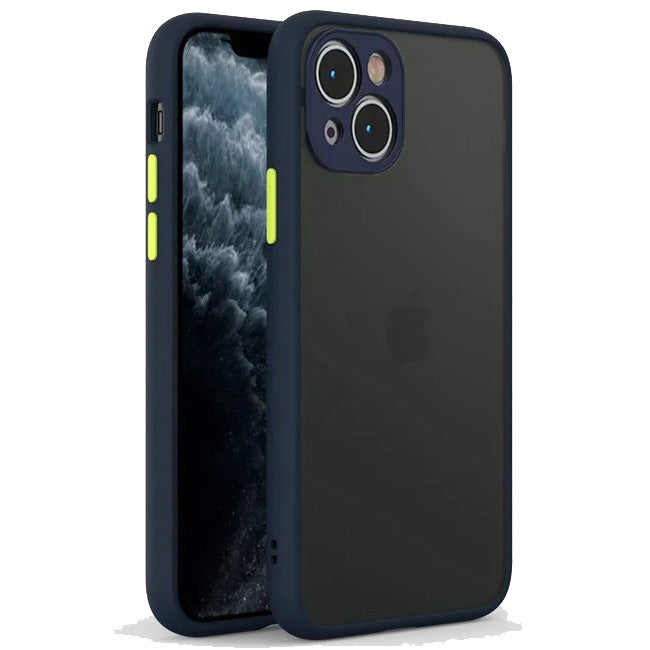 Armoured™ Camera Shield Lite Case Cover for iPhone 14 Plus - Blue / Yellow
