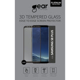 GEAR Asahi Tempered Glass Screen Protector for Samsung S8+ Plus - Full Fit Black