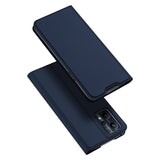 DUX DUCIS Skin Pro Faux Leather Wallet Flip Case for Oppo Realme 9 Pro - Blue