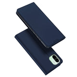 DUX DUCIS Skin Pro Faux Leather Wallet Flip Case for Xiaomi Redmi A1 - Blue