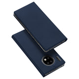 DUX DUCIS Skin Pro Faux Leather Wallet Flip Case for Huawei Mate 30 Pro - Blue