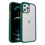 Armoured™ Shield Tough Case for Apple iPhone 14 Pro - Green (Orange Buttons)