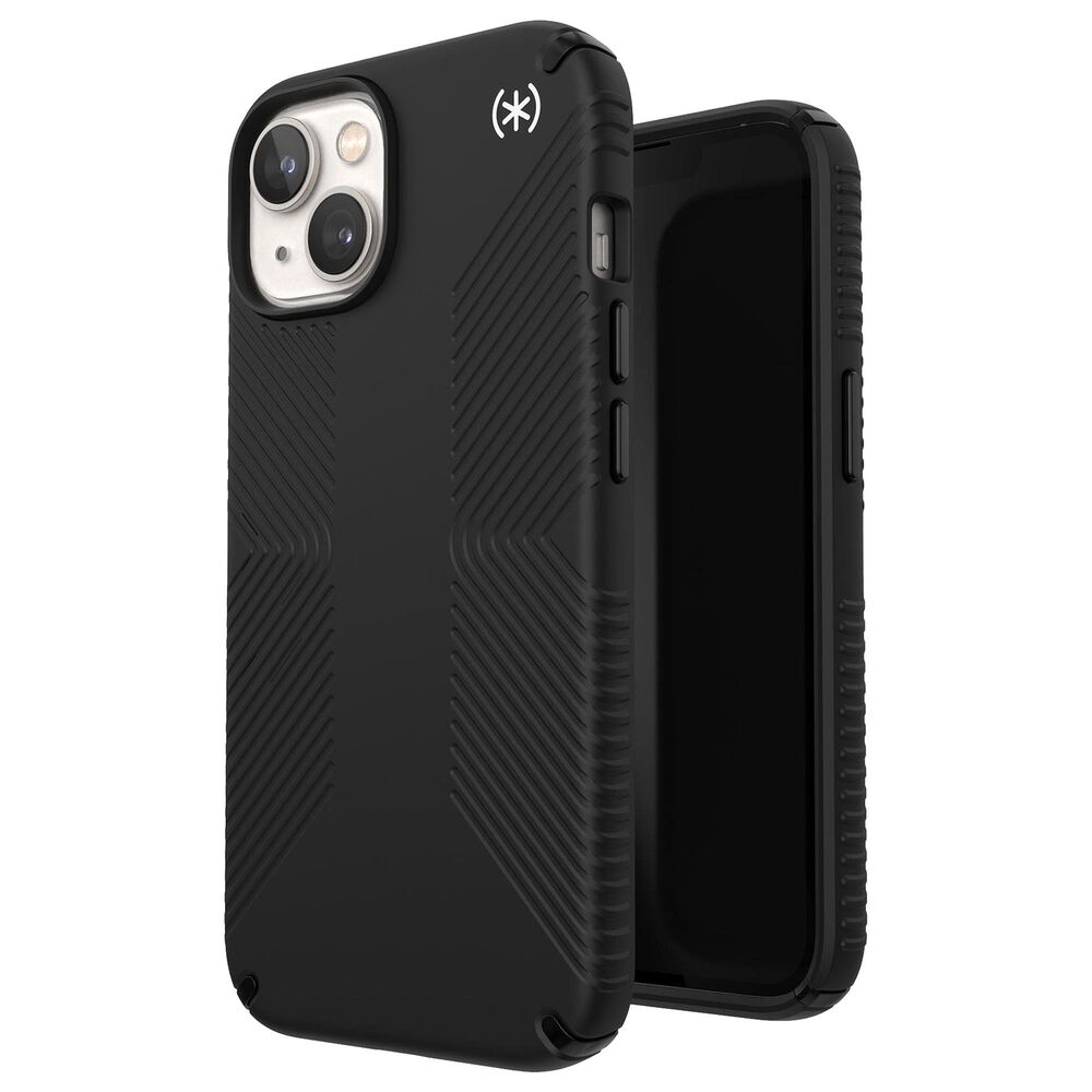 Speck® Presidio2 Grip + MagSafe Tough Case for iPhone 14 Plus - Black / White