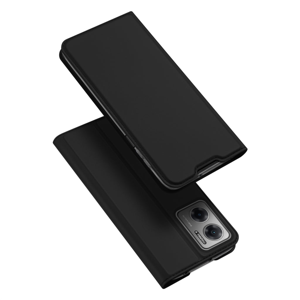 DUX DUCIS Skin Pro Faux Leather Wallet Flip Case for Xiaomi Poco M4 5G - Black