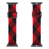 DUX DUCIS Nylon Strap for Apple Watch 1 2 3 4 5 6 7 SE (42MM/44MM/45MM) - Red/Black