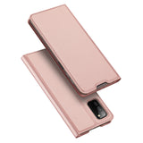 DUX DUCIS Skin Pro Faux Leather Wallet Flip Case for Samsung Galaxy A03s - Rose Gold
