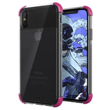 Ghostek COVERT2 Tough Clear Silicone Case Cover for Apple iPhone X / XS - Pink