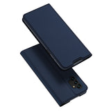 DUX DUCIS Skin Pro Faux Leather Wallet Flip Case for Samsung Galaxy A13 4G - Blue