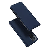 DUX DUCIS Skin Pro Faux Leather Wallet Case for Motorola Moto Edge 30 Fusion - Blue