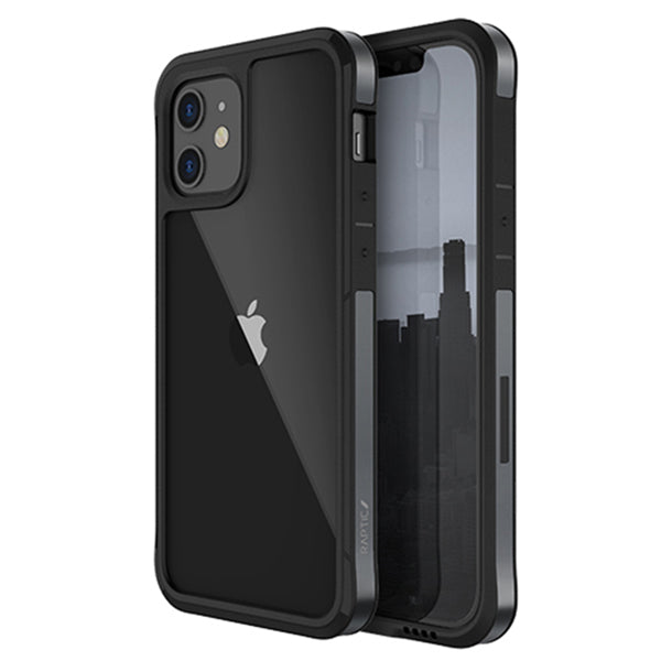 Raptic Edge Tough Rugged Rear Case Cover for Apple iPhone 12 Mini - Black