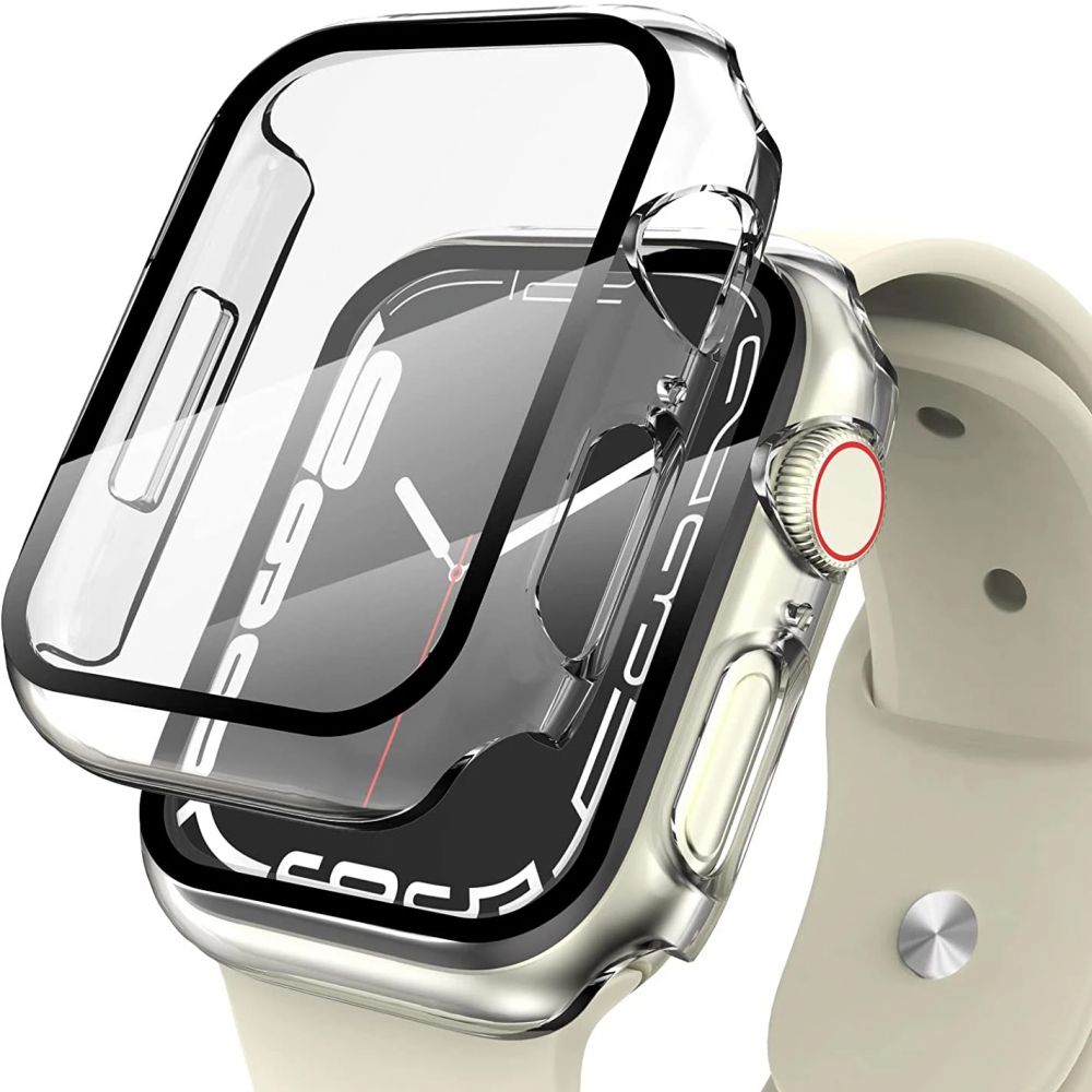 TECH-PROTECT Defense360 Case with Screen Protection for Apple Watch 7 41mm - Clear