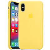 Official Apple Silicone Case for iPhone XS - Canary Yellow