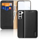 DUX DUCIS Real Leather Flip RFID Wallet Case for Samsung Galaxy S23+ (Plus) - Black