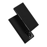 DUX DUCIS Skin Pro Faux Leather Wallet Flip Case for Xiaomi Poco X5 Pro 5G - Black