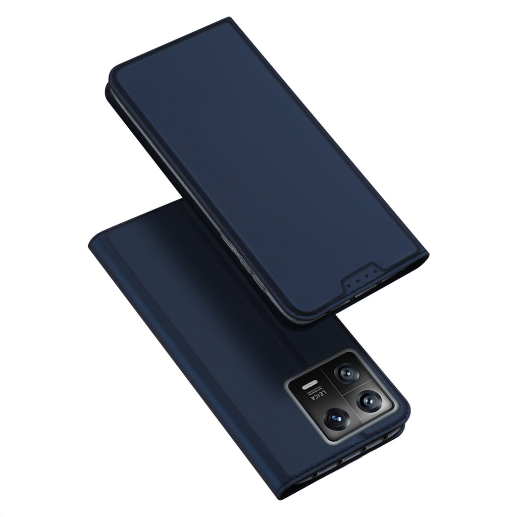 DUX DUCIS Skin Pro Faux Leather Wallet Flip Case for Xiaomi 13 - Blue