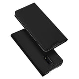 DUX DUCIS Skin Pro Faux Leather Wallet Flip Case for OnePlus 7 - Black