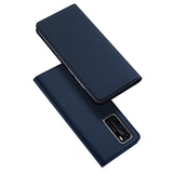 DUX DUCIS Skin Pro Faux Leather Wallet Flip Case for Huawei P40 - Blue
