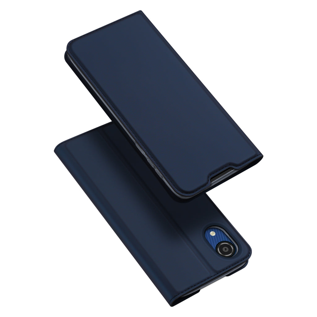 DUX DUCIS Skin Pro Faux Leather Wallet Flip Case for Samsung Galaxy A03 Core - Blue