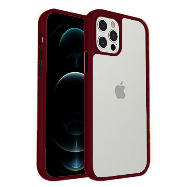 Armoured™ Shield Tough Case for Apple iPhone 14 Pro - Red (Black Buttons)