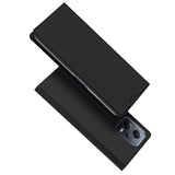 DUX DUCIS Skin Pro Faux Leather Wallet Flip Case for Xiaomi Poco X5 5G - Black