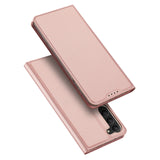 DUX DUCIS Skin Pro Faux Leather Wallet Flip Case for Samsung Galaxy S23+ (Plus) - Rose Gold