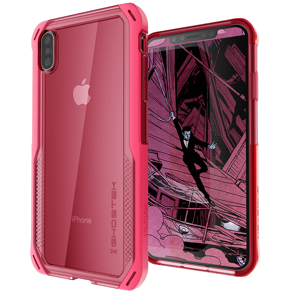 Ghostek CLOAK4 Shockproof Hybrid Tough Case Cover for Apple iPhone XS Max - Pink