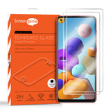 2x Screen Genie Case Friendly Glass Screen Protector for Samsung Galaxy A21