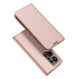DUX DUCIS Skin Pro Faux Leather Wallet Flip Case for Xiaomi Mix 4 - Rose Gold