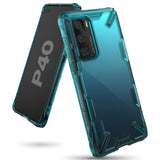 Ringke Fusion X Tough Rugged Rear Case Cover for Huawei P40 - Turquoise Green