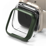 Ringke Slim Case Cover 2-pack for Apple Watch 7 (41mm)  - Clear & Deep Green