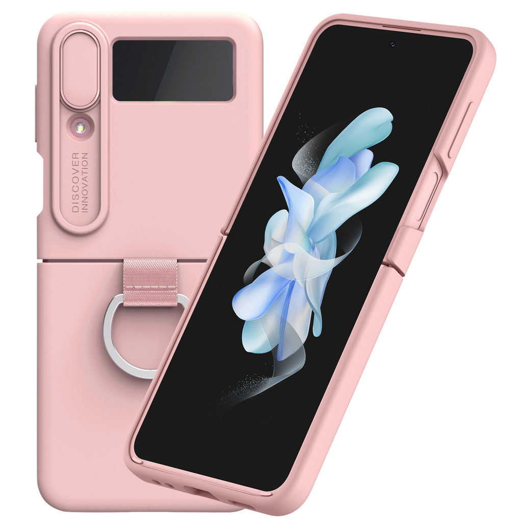 Nillkin CamShield Liquid Silicone Case for Samsung Galaxy Z Flip4 5G - Light Peach