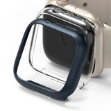 Ringke Slim Case Cover 2-pack for Apple Watch 7 (41mm) - Clear & Metallic Blue