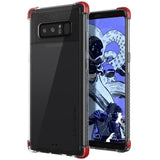 Ghostek Covert 2 Clear Protective Case Cover for Samsung Galaxy Note 8 - Red