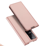 DUX DUCIS Skin Pro Faux Leather Wallet Flip Case for Xiaomi Poco F4 / F4 5G - Rose Gold