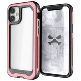 Ghostek Atomic Slim 3 Aluminum Tough Case Cover for Apple iPhone 12 Mini - Pink