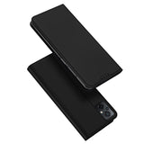 DUX DUCIS Skin Pro Faux Leather Wallet Flip Case for Xiaomi Poco M5 - Black