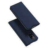 DUX DUCIS Skin Pro Faux Leather Wallet Flip Case for Samsung Galaxy A42 5G - Blue