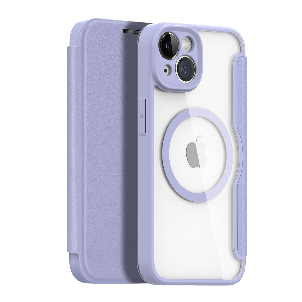 DUX DUCIS Skin X Pro MagSafe Flip Wallet Case for Apple iPhone 14 - Purple