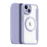 DUX DUCIS Skin X Pro MagSafe Flip Wallet Case for Apple iPhone 14 & 13 - Purple