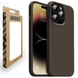 Armoured™ Liquid Silicone Slim Case Cover for Apple iPhone 14 Pro Max - Cocoa